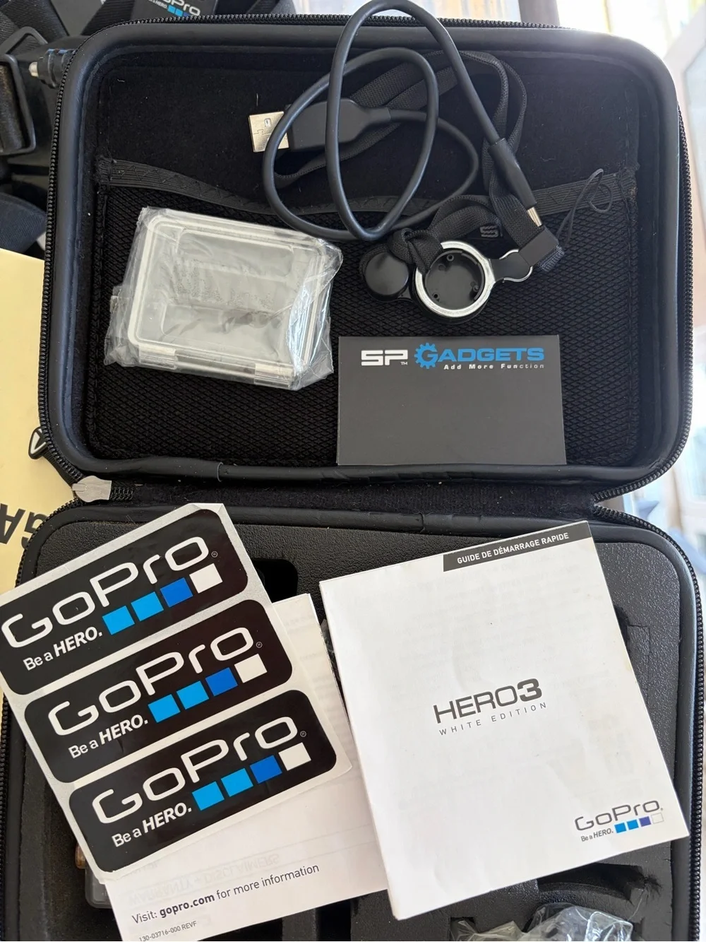 GoPro White and Black HERO3 Accessory Kit